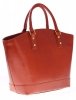 Kožené kabelka shopper bag Genuine Leather ryšavá 11A